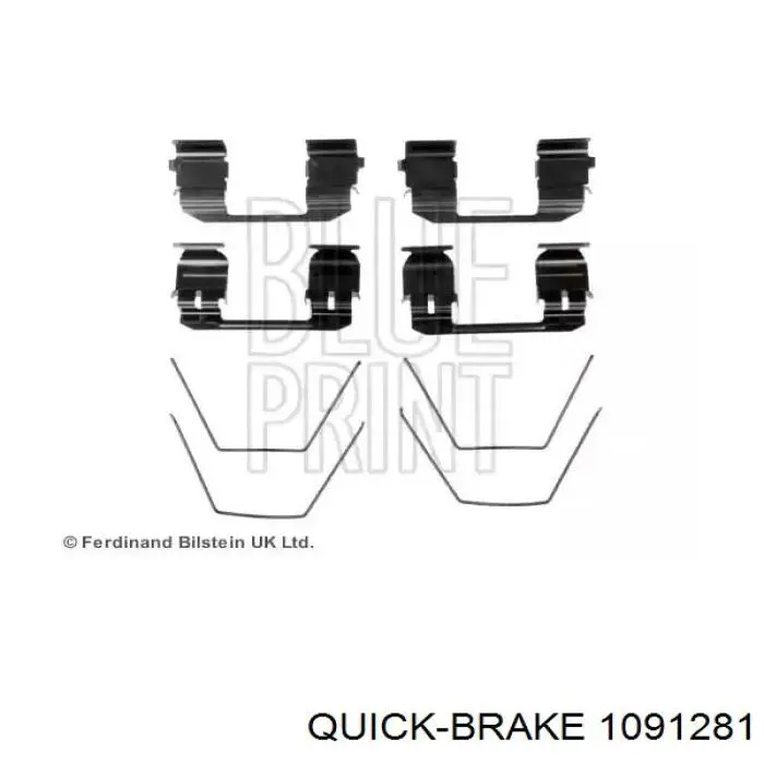Купить 1091281 Quick Brake Комплект пружинок крепления дисковых колодок передних