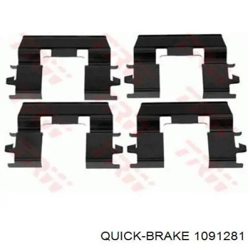 Комплект пружинок крепления дисковых колодок, передних Quick Brake 1091281 цена, от 6.89 USD