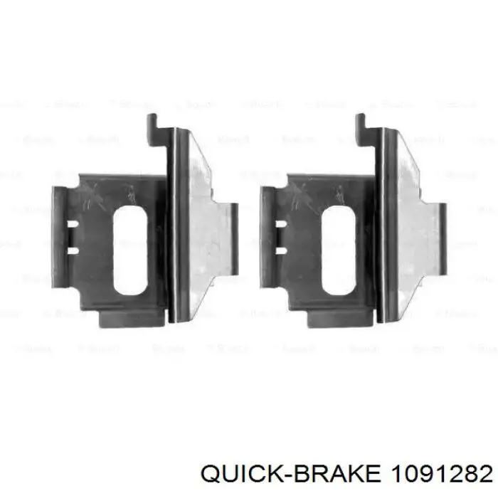 109-1282 Quick Brake kit de molas de fixação de sapatas de disco dianteiras