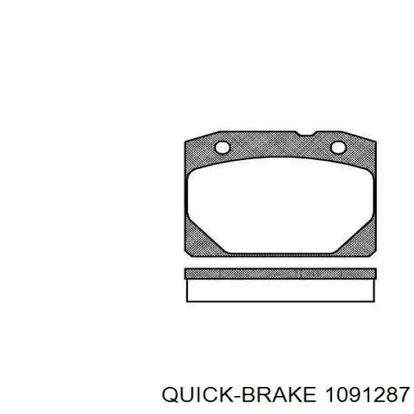 1091287 Quick Brake Комплект пружинок крепления дисковых передних колодок