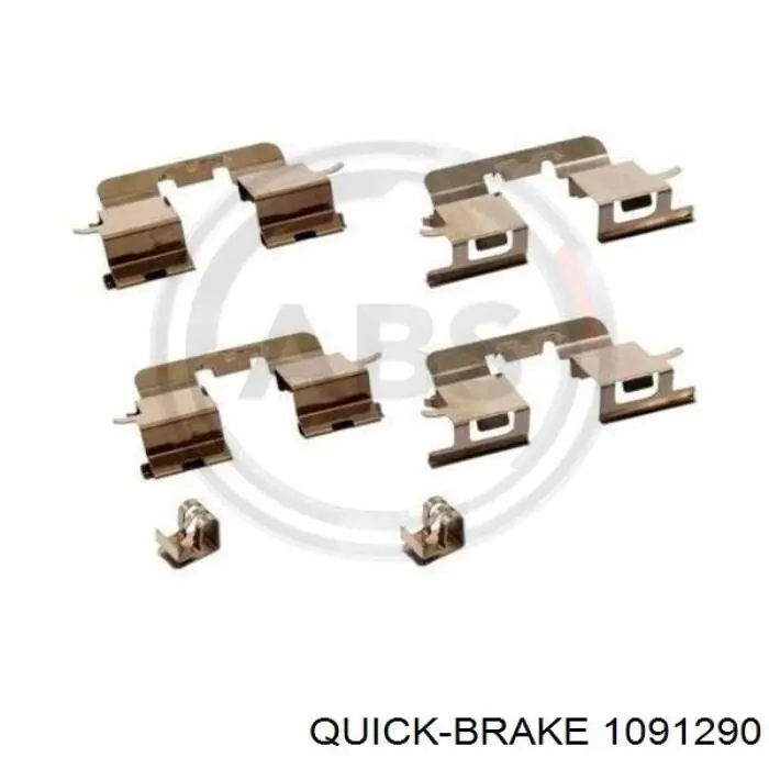 109-1290 Quick Brake kit de molas de fixação de sapatas de disco traseiras