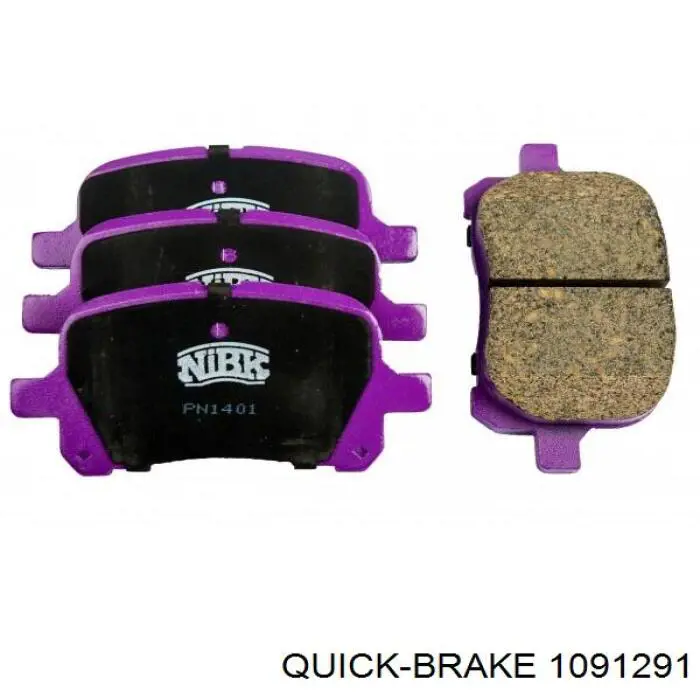 Комплект пружинок крепления дисковых колодок передних 1091291 Quick Brake