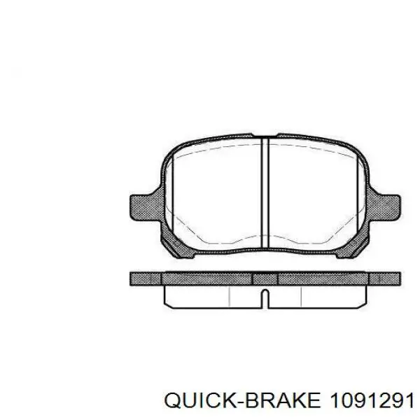 1091291 Quick Brake Комплект пружинок крепления дисковых передних колодок