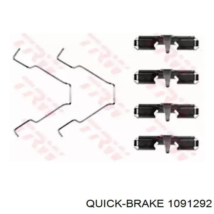 1091292 Quick Brake Комплект пружинок крепления дисковых передних колодок