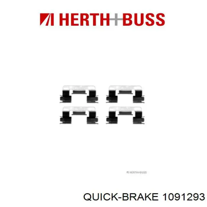 Купить 1091293 Quick Brake Комплект пружинок крепления дисковых колодок передних