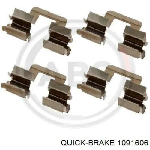 109-1606 Quick Brake комплект пружинок крепления дисковых колодок задних