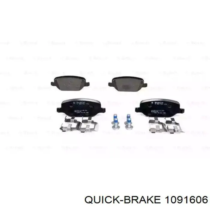Купить 1091606 Quick Brake Комплект пружинок крепления дисковых колодок задних