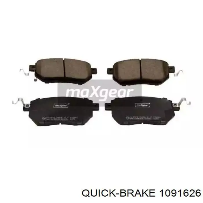 Комплект пружинок крепления дисковых колодок передних 1091626 Quick Brake