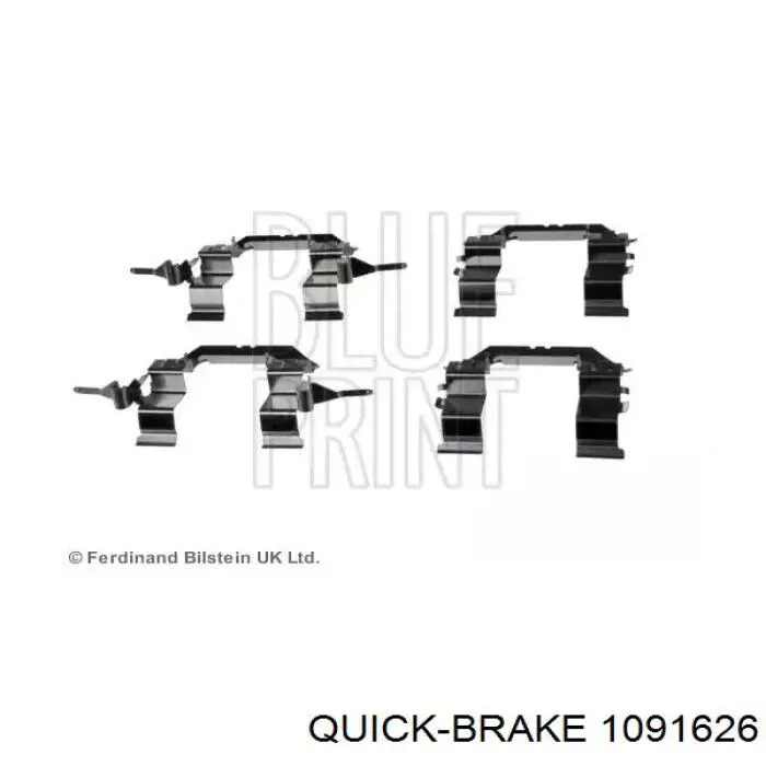 Купить 1091626 Quick Brake Комплект пружинок крепления дисковых колодок передних