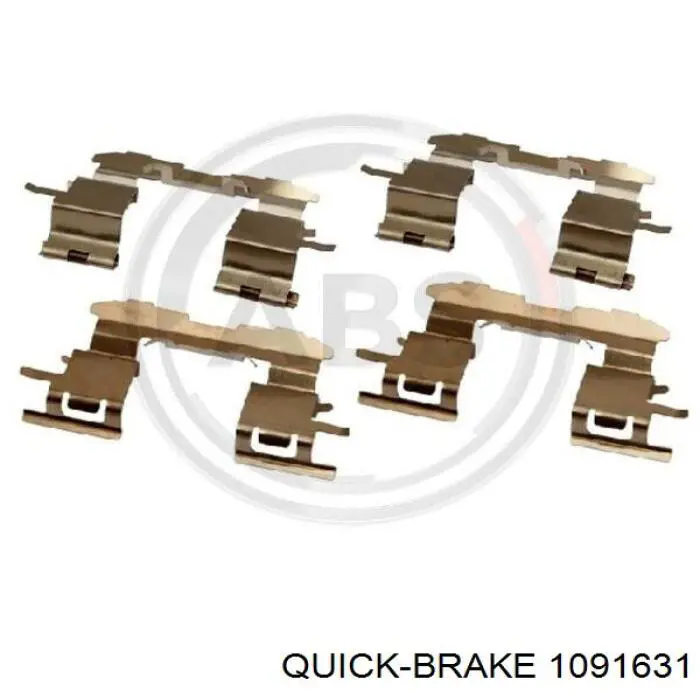 1091631 Quick Brake kit de molas de fixação de sapatas de disco dianteiras