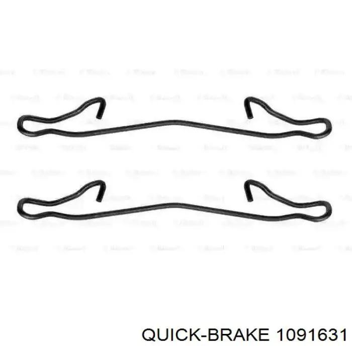 Комплект пружинок крепления дисковых колодок, передних Quick Brake 1091631 цена, от 4.15 USD