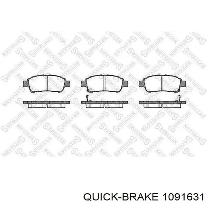 Купить 1091631 Quick Brake Комплект пружинок крепления дисковых колодок передних