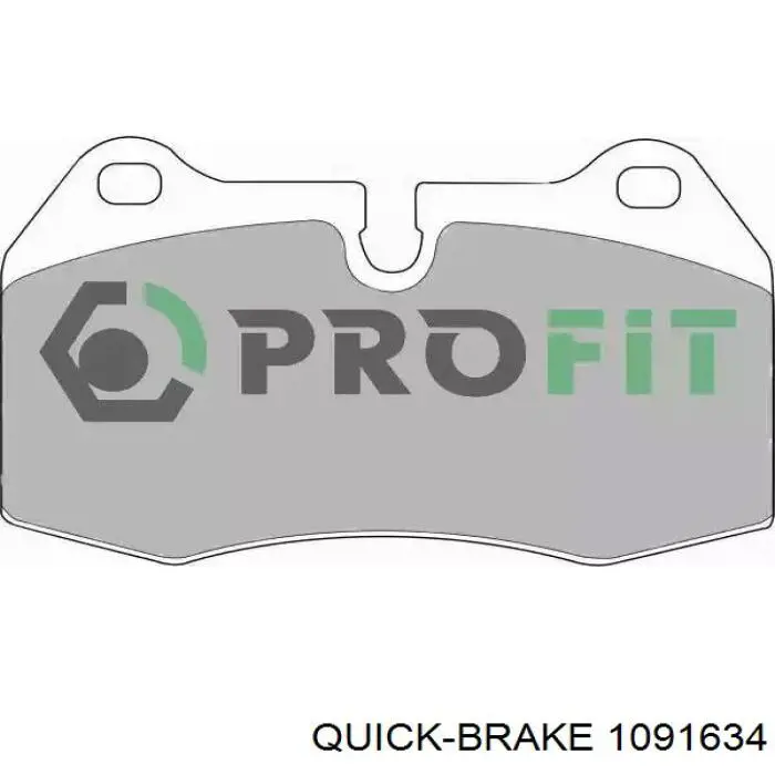Ремкомплект тормозных колодок Quick Brake 1091634 цена, от 7.90 USD