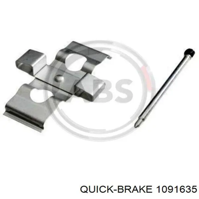 109-1635 Quick Brake комплект пружинок крепления дисковых колодок передних