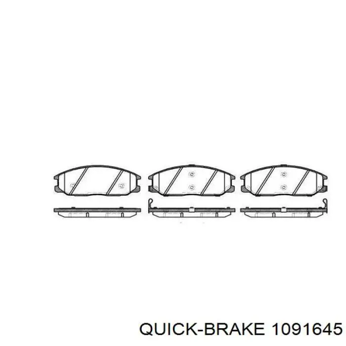 Купить 1091645 Quick Brake Комплект пружинок крепления дисковых колодок передних