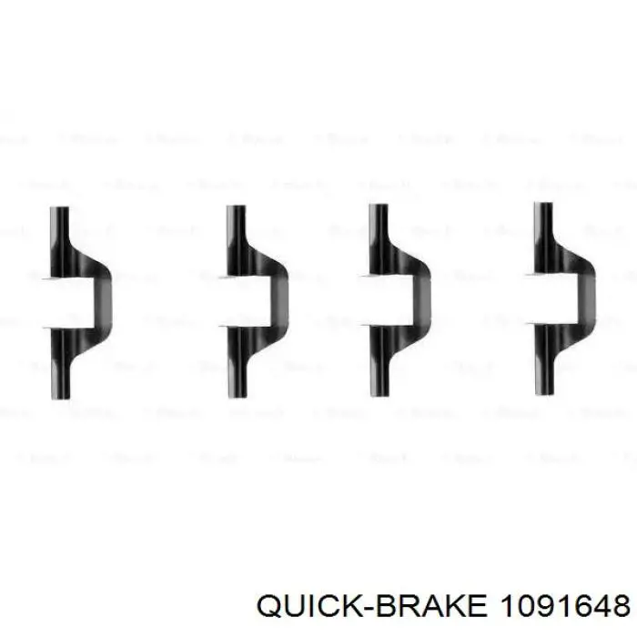 1091648 Quick Brake Комплект пружинок крепления дисковых передних колодок