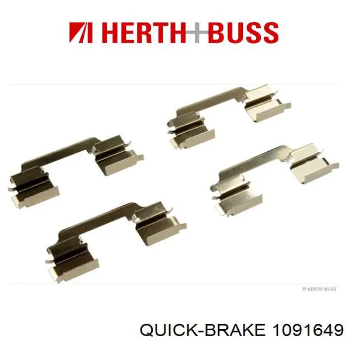 Комплект пружинок крепления передних дисковых колодок Quick Brake 1091649