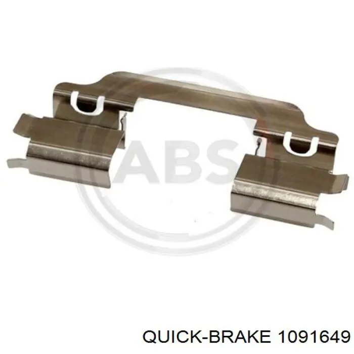 109-1649 Quick Brake kit de molas de fixação de sapatas de disco dianteiras