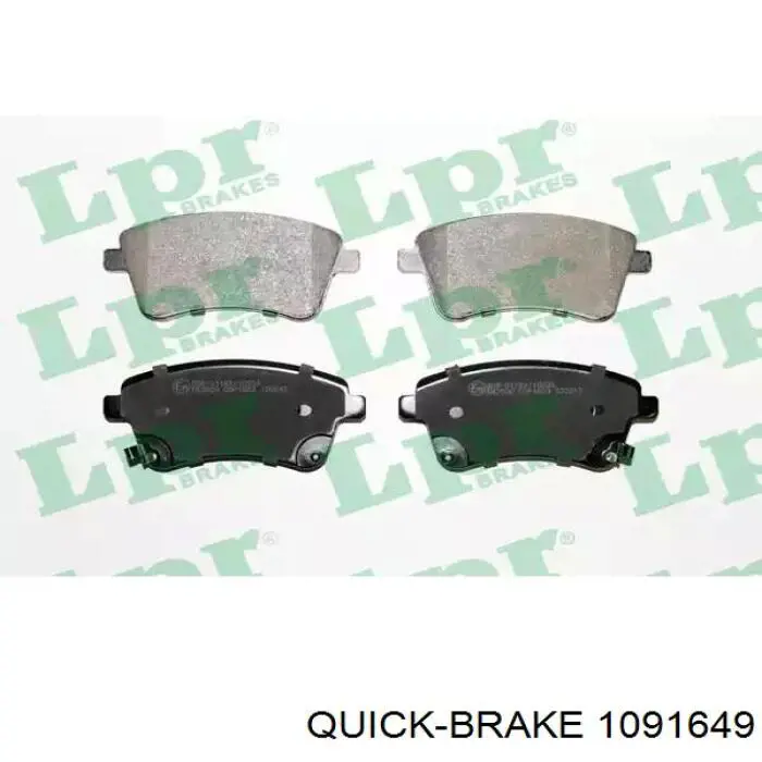 Купить 1091649 Quick Brake Комплект пружинок крепления дисковых колодок передних