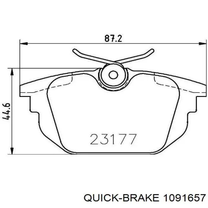 Комплект пружинок крепления дисковых колодок, передних Quick Brake 1091657 цена, от 2.72 USD