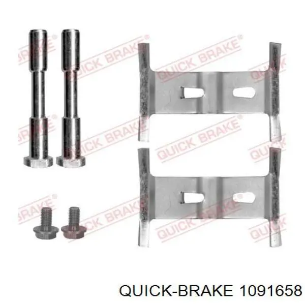1091658 Quick Brake kit de molas de fixação de sapatas de disco dianteiras