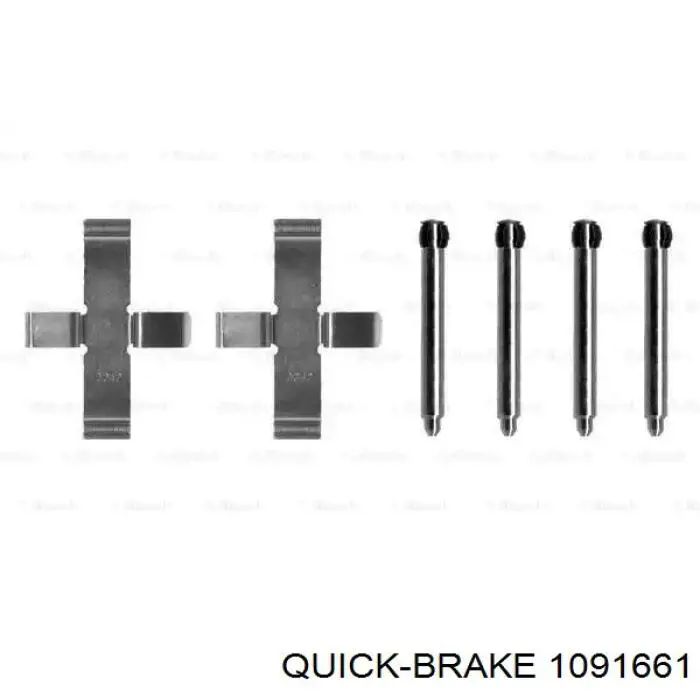 Ремкомплект тормозных колодок Quick Brake 1091661 цена, от 5.10 USD