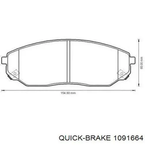 Купить 1091664 Quick Brake Комплект пружинок крепления дисковых колодок передних