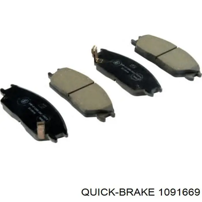 Комплект пружинок крепления передних дисковых колодок Quick Brake 1091669