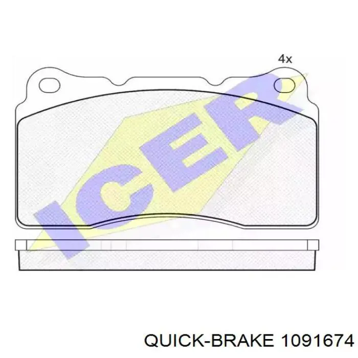 Купить 1091674 Quick Brake Комплект пружинок крепления дисковых колодок передних