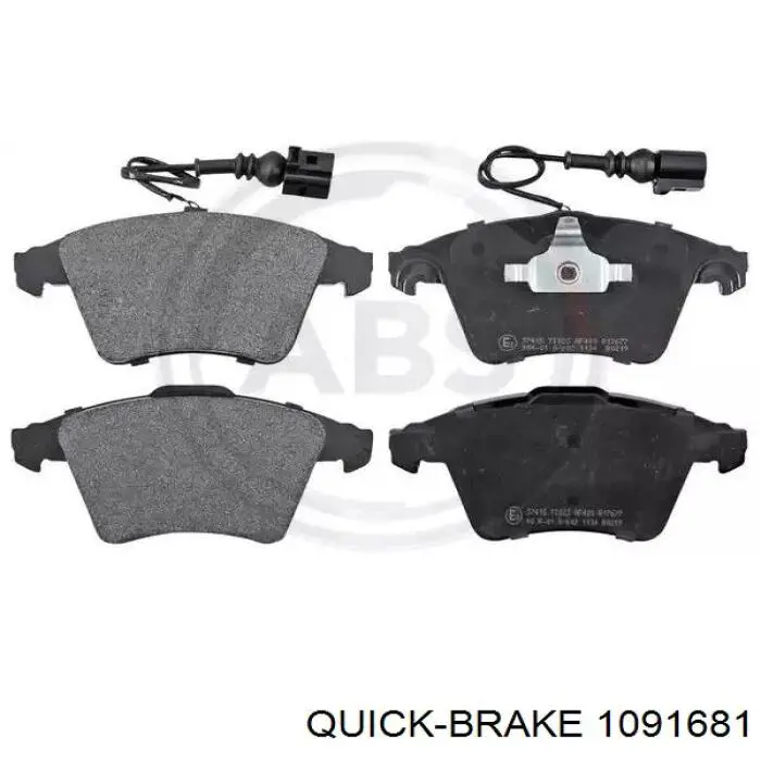 109-1681 Quick Brake kit de reparação das sapatas do freio