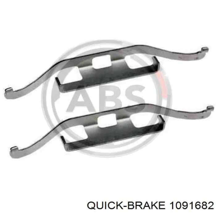 109-1682 Quick Brake комплект пружинок крепления дисковых колодок задних