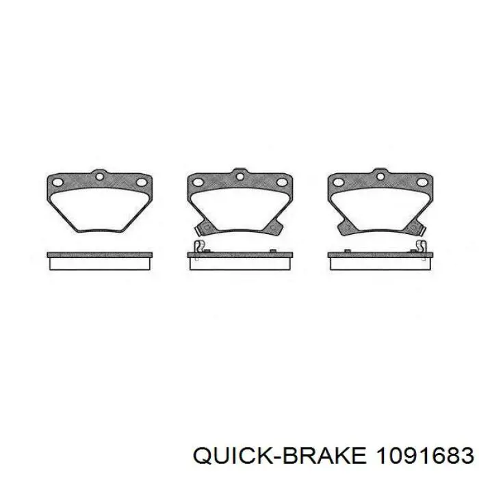Комплект пружинок крепления дисковых колодок задних Quick Brake 1091683 цена, от 2.95 USD