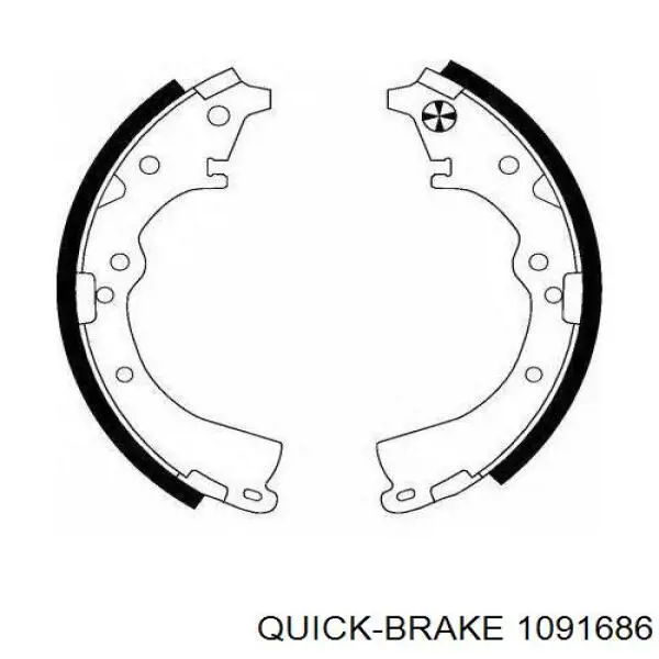 Купить 1091686 Quick Brake Комплект пружинок крепления дисковых колодок передних