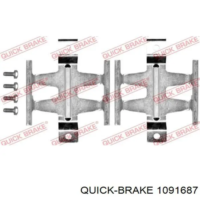 109-1687 Quick Brake braçadeira do freio de suporte traseiro