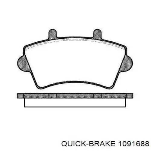 Комплект пружинок крепления дисковых колодок, передних Quick Brake 1091688 цена, от 4.90 USD