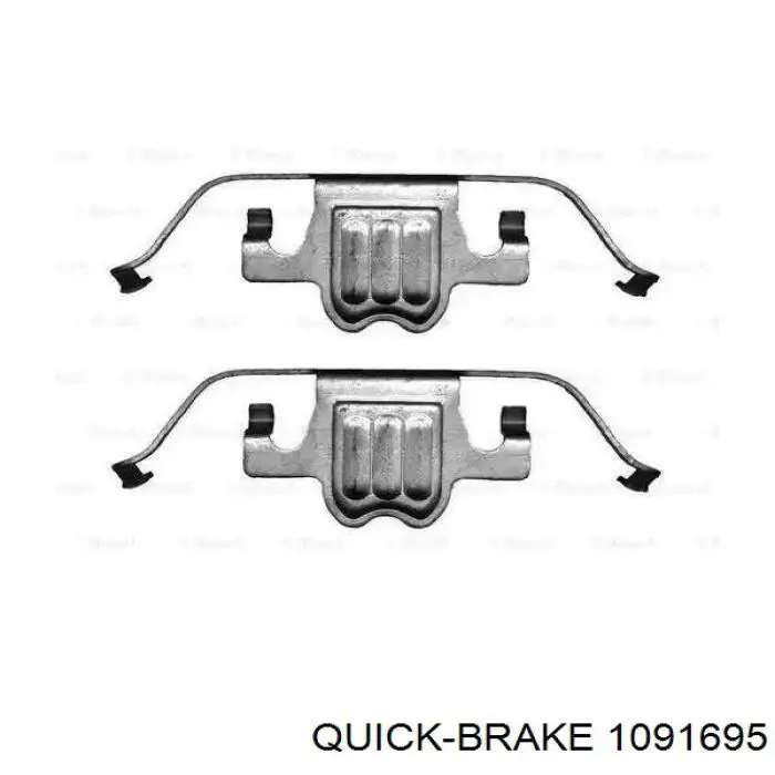 109-1695 Quick Brake ремкомплект тормозных колодок