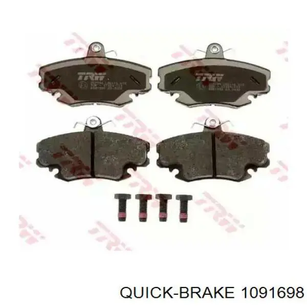 Комплект пружинок крепления дисковых колодок, передних Quick Brake 1091698 цена, от 3.95 USD