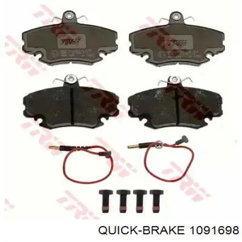 Купить 1091698 Quick Brake Комплект пружинок крепления дисковых колодок передних