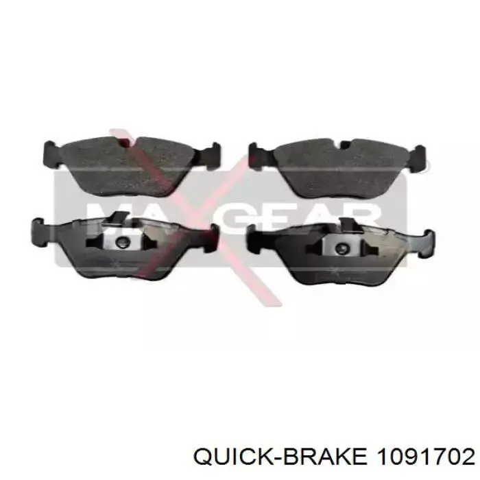 Комплект пружинок крепления дисковых колодок передних 1091702 Quick Brake
