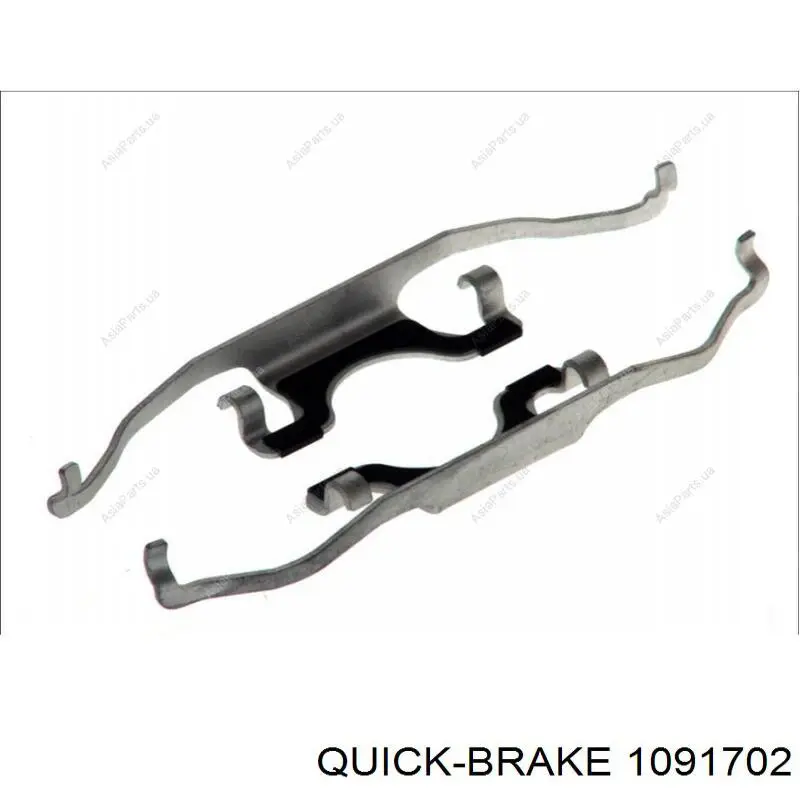 1091702 Quick Brake Комплект пружинок крепления дисковых передних колодок