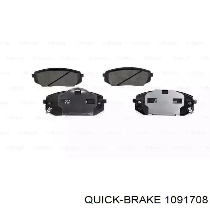 1091708 Quick Brake Комплект пружинок крепления дисковых передних колодок