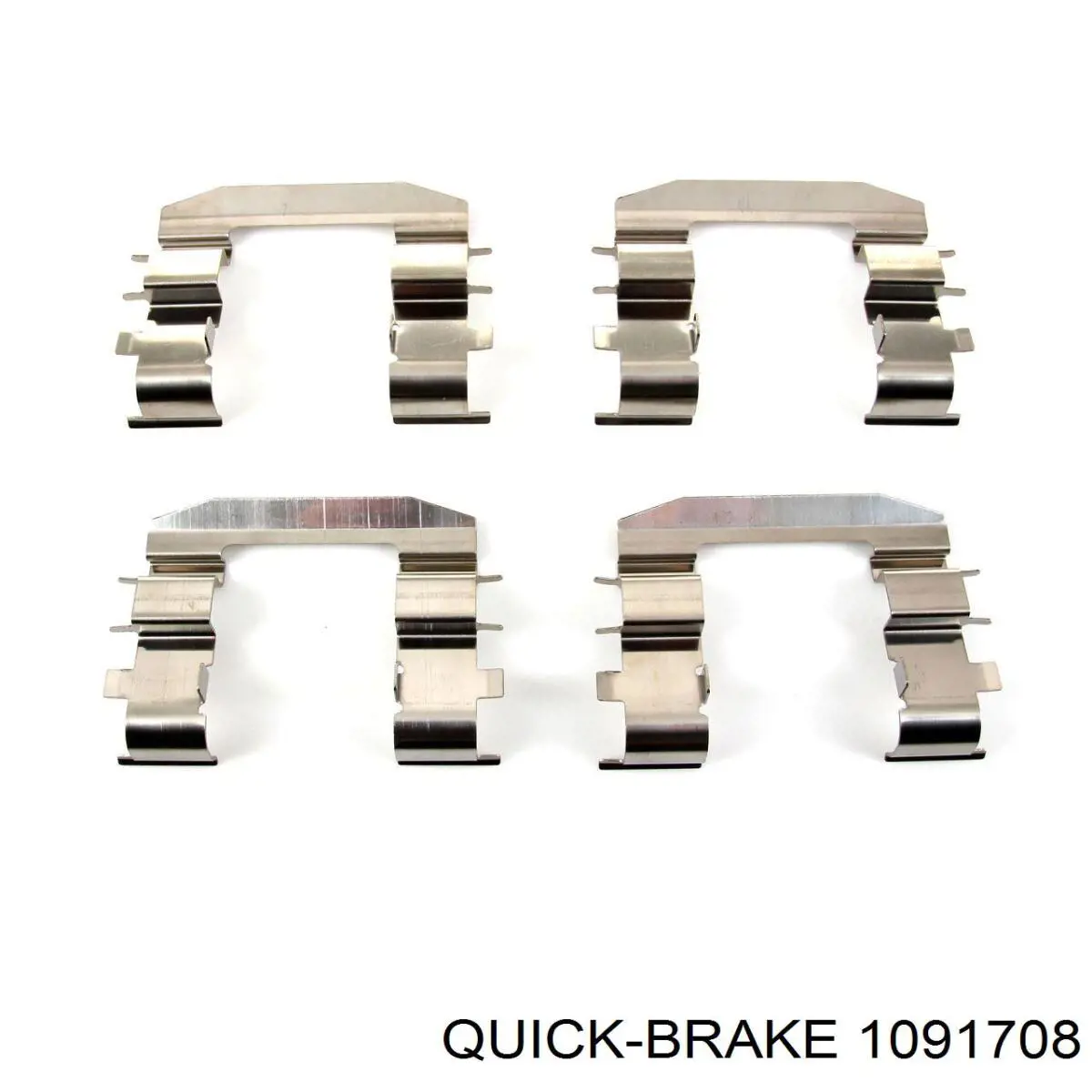 1091708 Quick Brake kit de molas de fixação de sapatas de disco dianteiras