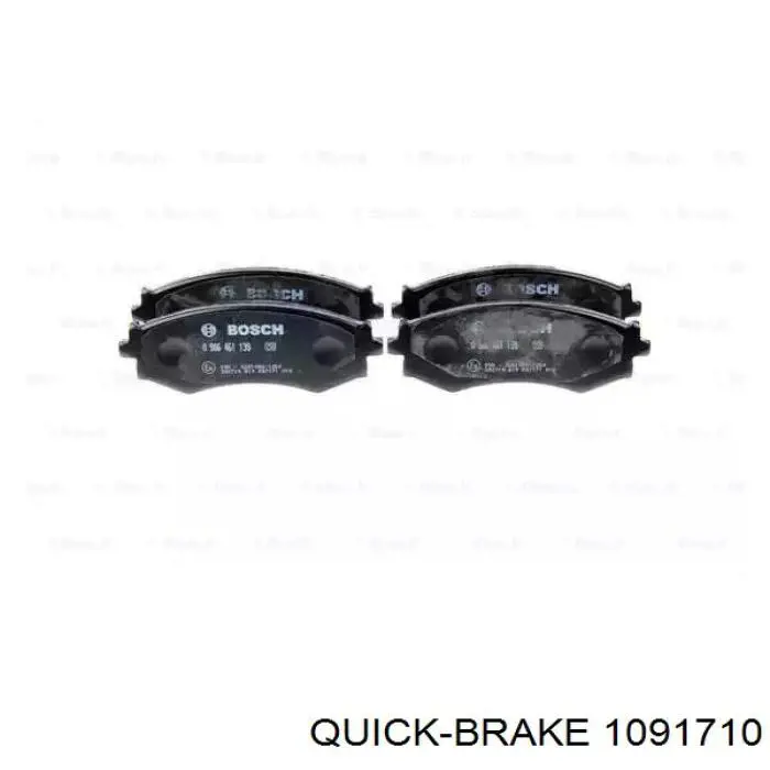 1091710 Quick Brake Комплект пружинок крепления дисковых колодок, задних