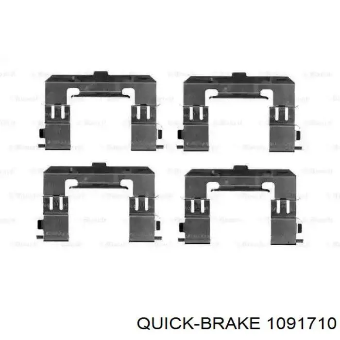 Комплект пружинок крепления дисковых колодок задних Quick Brake 1091710 цена, от 6.57 USD