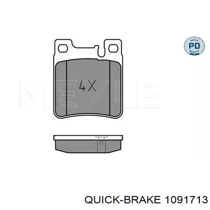 Купить 1091713 Quick Brake Ремкомплект тормозных колодок