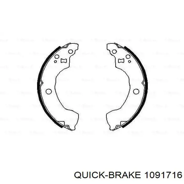 Ремкомплект тормозных колодок Quick Brake 1091716 цена, от 4.77 USD