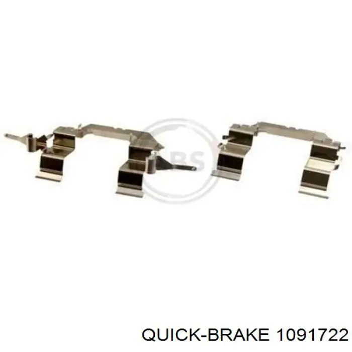 1091722 Quick Brake Комплект пружинок крепления дисковых передних колодок