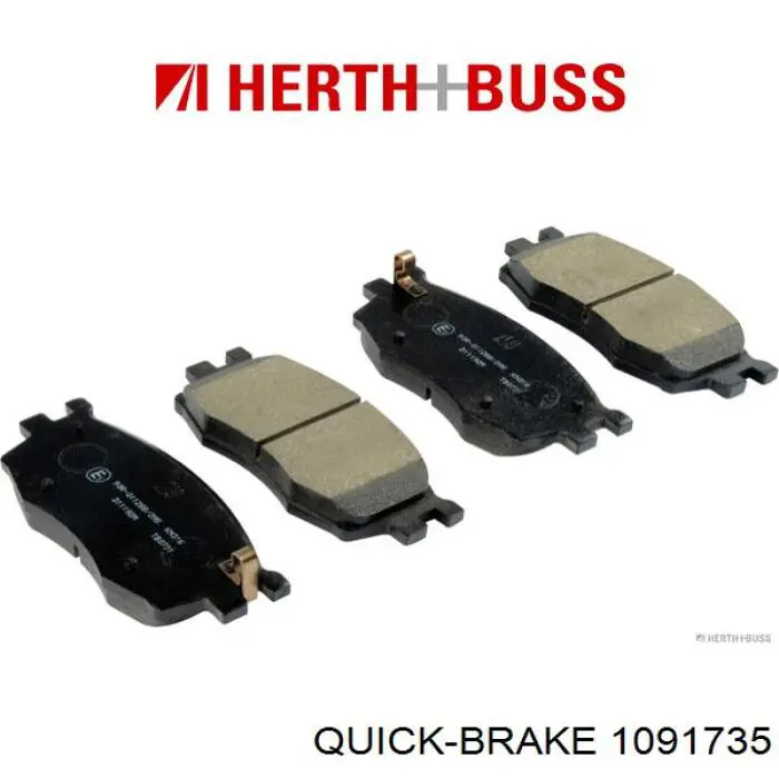 Комплект пружинок крепления дисковых колодок, передних Quick Brake 1091735 цена, от 6.22 USD