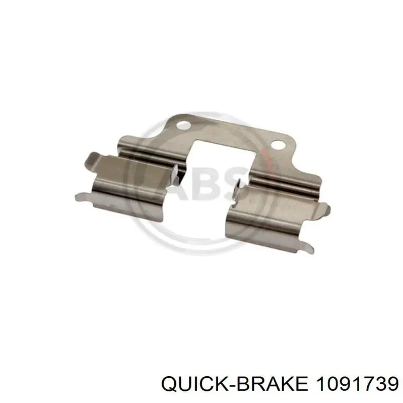 Conjunto De Muelles Almohadilla Discos Traseros 1091739 Quick Brake