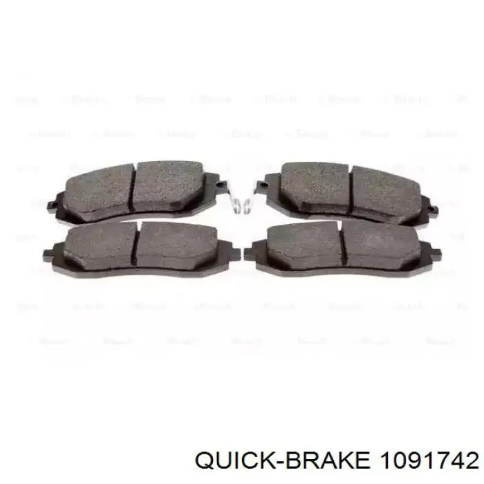 Комплект пружинок крепления дисковых колодок передних 1091742 Quick Brake